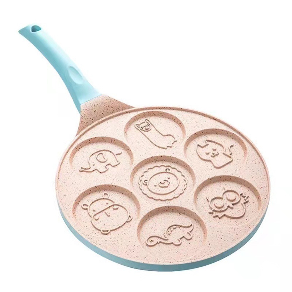 Mini Pancake Griddle - Алюминиевая силиконовая мини-сковорода для панкейков, черная,