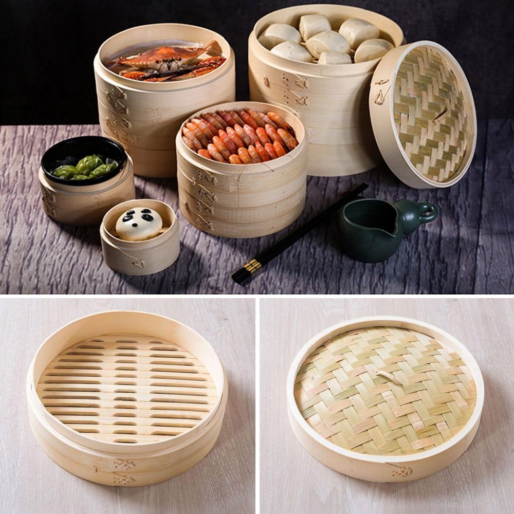 Bao Steamer Bamboo - Китайская пароварка, бамбуковая пароварка Dimsum для