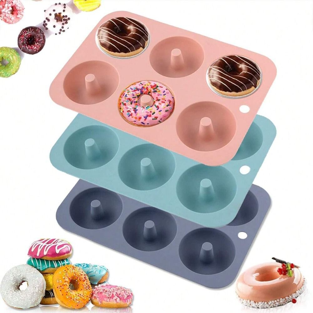 Donut Mold Silicone - Новая силиконовая форма для пончиков, термостойкая,