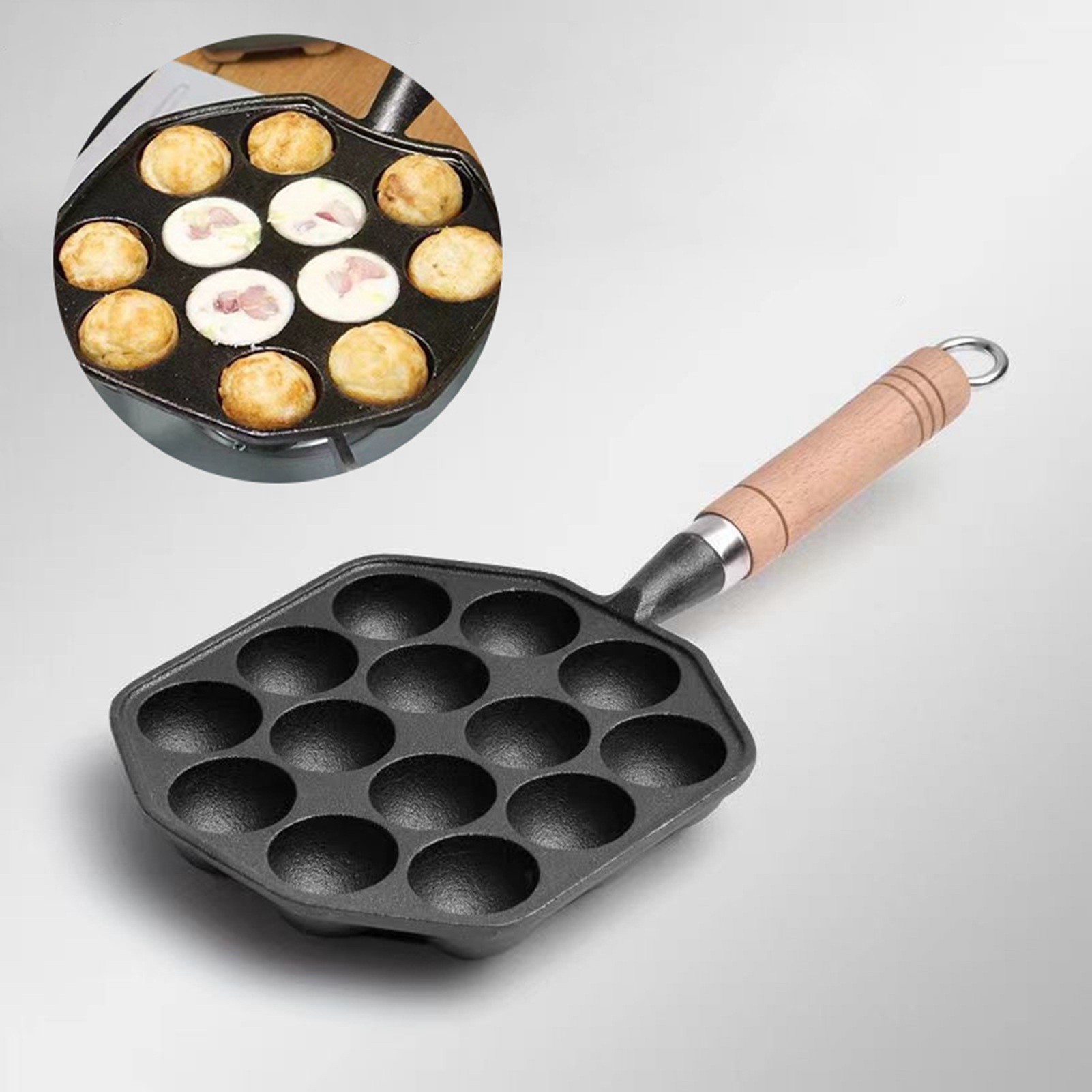 Форма для мяса с 14 отверстиям – обзор и цена Egg Waffle Pan