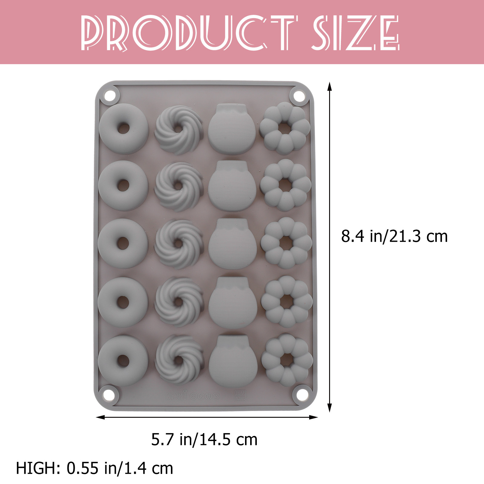 Мини-силиконовая форма для пон – обзор и цена Donut Mold Silicone